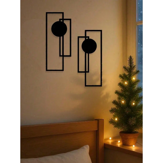 Abstract Wrought Iron Wall Art