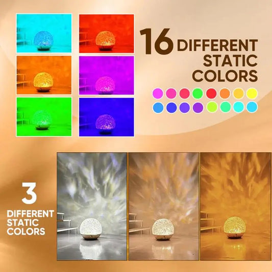 Water Ripple Projector Night Light