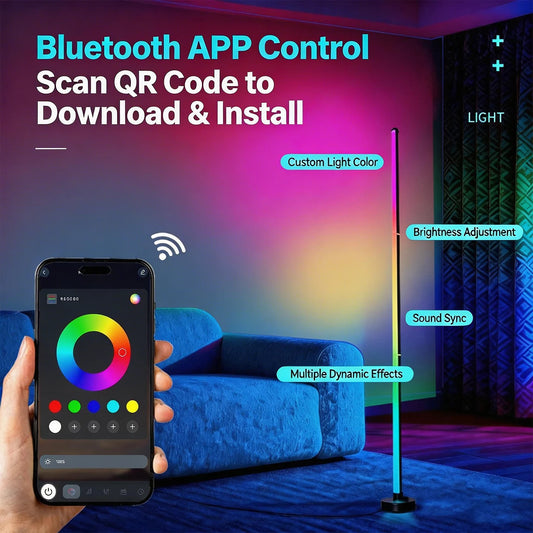 Modern RGB Color Changing Floor Lamp