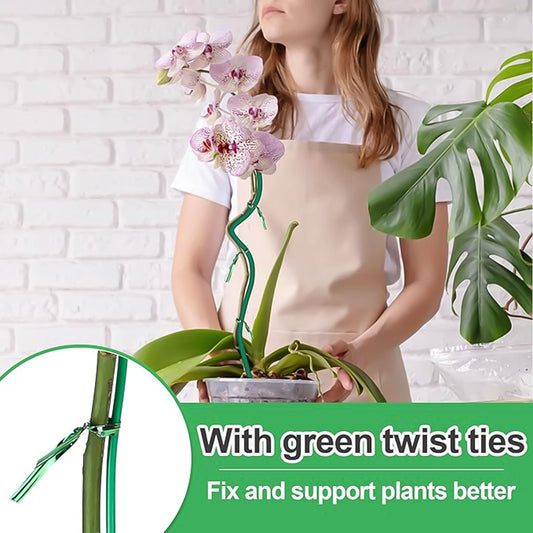 Cuttable Garden Support Sticks with Clips