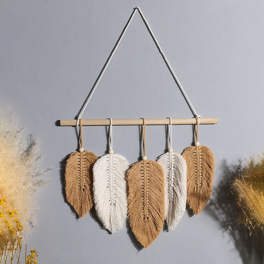 Macrame Leaf Home Wall Decor